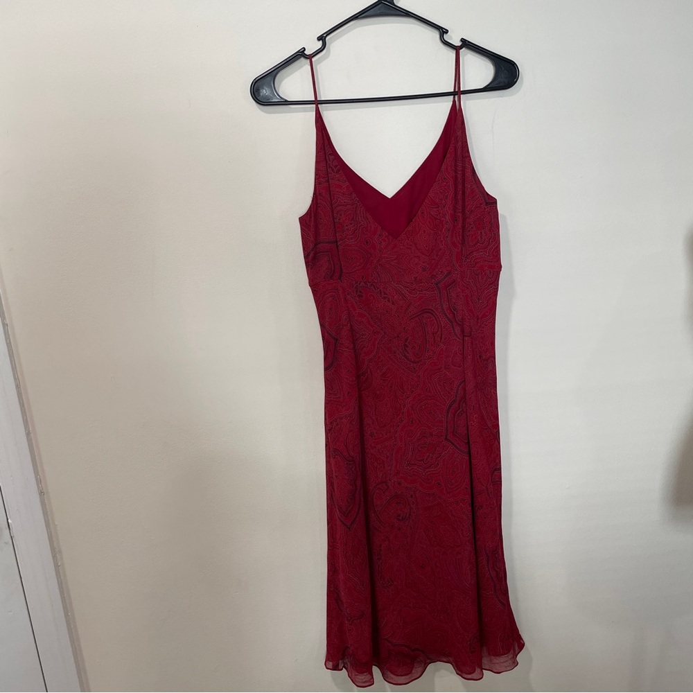 Red Paisley Dress
